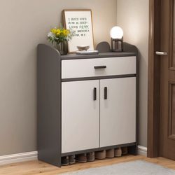 Shoe Cabinet Home Entrance Entry Entrance Cabinet Log Style Large Capacity Storage 2022 New Hot Style Small Apartment Shoe Rack
