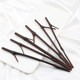 Natural bamboo bamboo hairpin carbonized bamboo branches diy ancient style hairpin entangled with flowers glass jewelry accessories materials bun hair