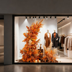 Simulated Reed Landscaping Combination, Autumn Scenery, Beautiful Atmosphere, Scene Layout, Decorative Fake Green Plants, Floral Arrangements