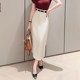 Feijie customized 2025 new mid-length skirt straight skirt commuter suit skirt versatile temperament skirt
