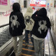 Fat MM Extra Large Size 2-300Jin [Jin equals 0.5 kg] Fleece Thickened Printed Spider Zipper Sweatshirt for Women in Autumn and Winter New Loose Jacket