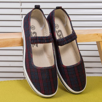Old Beijing cloth shoes official flagship store genuine 2025 new women's elderly large mouth Oxford sole flat shoes