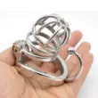 Nhà tù Chim Nam Thép không gỉ Ống Dẫn Khiết Tịnh Khóa Quần CB6000 Cong Snap Ring Nam Nô Lệ Đào Tạo Hình Phạt Kiêng A275 Khóa trinh tiết