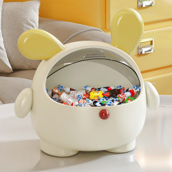 Candy Jar for Home Use, Living Room Coffee Table Decoration, Capsule Coffee Snacks Fruit Plate, Cute and Creative Desktop Storage Box