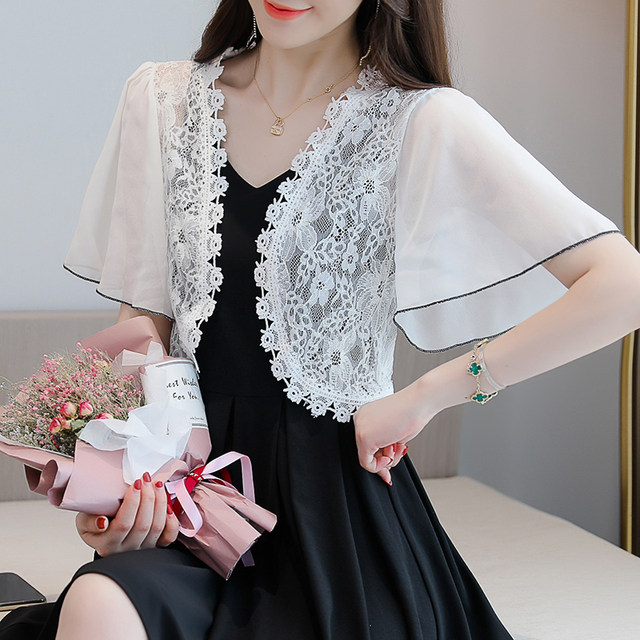 Sling small outside with lace small shawl summer skirt chiffon ...