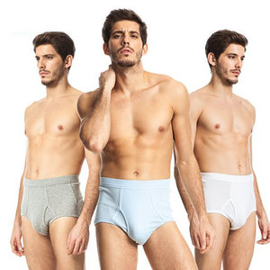 Three-gun underwear men's pure cotton high waist comfortable, breathable and loose large size middle-aged and elderly plus fat plus larger shorts 3 sets

