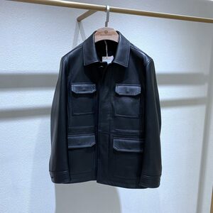 
Fangshi 26 Spring Clothing Black Lapel Single Breasted Deerskin Leather Light Luxury Versatile Commuting Men's Single Leather Jacket