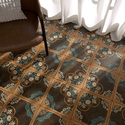 Medieval-Style Wood Grain Tiles, French Cafe Retro Bathroom Tiles, Living Room Entrance Balcony Kitchen Floor Tiles