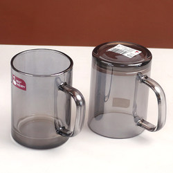Thickened Smoky Gray Glass Cup, Explosion-Proof, High Temperature Resistant, Handle Water Cup, High-Value Tea Cup, Coffee Cup, Office Personal Cup