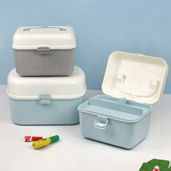 Medicine Box for Home Use, Large and Small Sizes, Large Capacity First Aid Medicine Box, Storage and Organization Box, Divided into Small Medicine Boxes for Regular Use