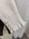 One-piece velvet half-turtleneck sweater for women plus velvet thickened bottoming shirt 2024 autumn and winter new style knitted sweater inner top