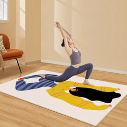 Jump Rope Shock-Absorbing Mat Yoga Mat 2025 New Model Home Non-Slip Soundproof Fitness Mat Widened Exercise Dance Mat