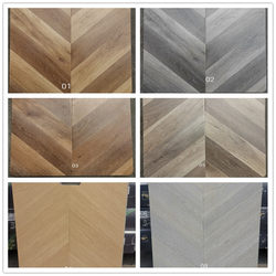 Herringbone Pattern Wood Flooring, Reinforced Composite Flooring, Wear-Resistant, for Home Use, Direct from Manufacturer, 12mm, Retro Style, Nordic