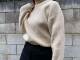Sunshine Home Autumn and Winter New Style Foreign Trade Daily Single Women's Loose Oversize Round Neck Sweater Knitted Sweater Large Size