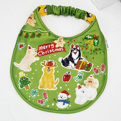 Original Christmas dog scarf pet peripheral saliva towel