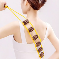 Chicken Wing Wood Back Roller Massager, Waist Roller, Back Strip for Muscle Relaxation, Waist and Back Cervical Spine Meridian Relaxation