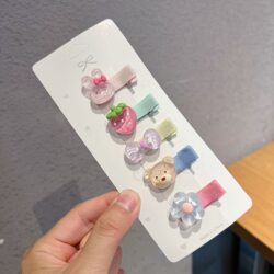 Full Fabric Baby Hair Clips, Cute Cartoon Infant Bangs Clips, Girls' Side Clips, Hair Accessories, Hairpins, Children's Headwear