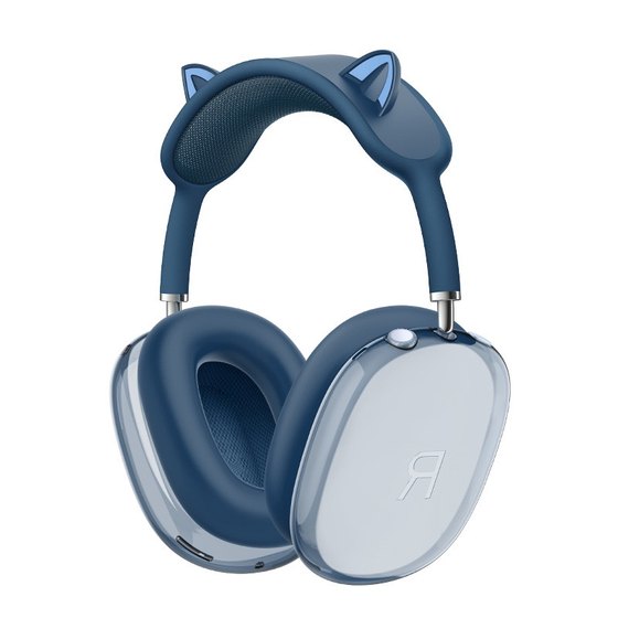 
[Cat Ear Three-Piece Set] Suitable for AirpodsMax Headphones Cat Ear Ear Beam Hanging Silicone Ear Cap Shell Silicone Protective Cover