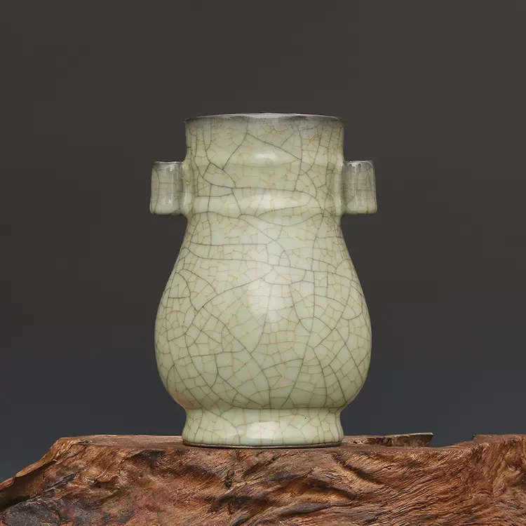 大清乾隆年制青花缠枝龙凤纹天球瓶古董瓷器古玩古瓷器老货收藏