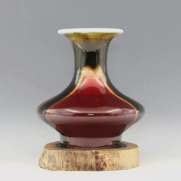 大清乾隆年制青花缠枝龙凤纹天球瓶古董瓷器古玩古瓷器老货收藏