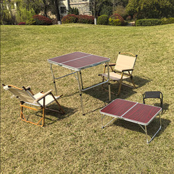 Outdoor Folding Table 9060 Aluminum Alloy Portable Table Small Size 6040 Heightened Version for Travel, Camping, Leisure, and Stall Setup