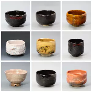 藤原恭助 絵志野茶碗 備前志野 抹茶椀 茶道具 共箱 共布 茶盃/茶杯