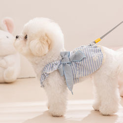 Puppy Clothes 2026 New Summer Teddy Bichon Schnauzer Hippie Dog Pet Princess Spring Dress