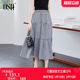OSA commuting versatile plaid skirt women's skirt 2025 summer new age-reducing slimming a-line cake skirt