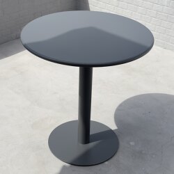 Outdoor Carbon Steel Table, Milk Tea Shop Coffee Small Round Table, Outdoor Balcony Leisure Courtyard Garden Waterproof and Sun-Proof Dining Table