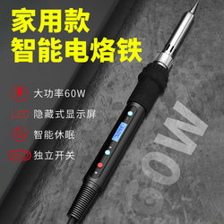 Electric Soldering Iron for Home Use, Small Repair-Specific, Temperature-Adjustable, Intelligent Internal Heating Welding Tool, Flower Pot Hole Punch, 60W Set