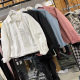 Solid color long-sleeved shirt for women's spring new lapel single-breasted loose slim and versatile casual top solid 0.21