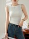 High elastic thread cotton wide shoulder strap sleeveless vest for women in summer 2025 new suspender tight fitting slimming inner layer