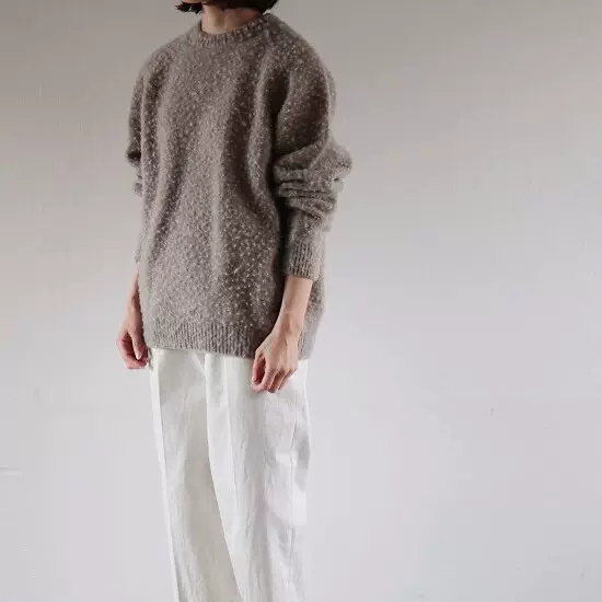 ATON | WOOL MOLE V-NECK VEST 日本制羊毛混纺针织背心23AW-Taobao