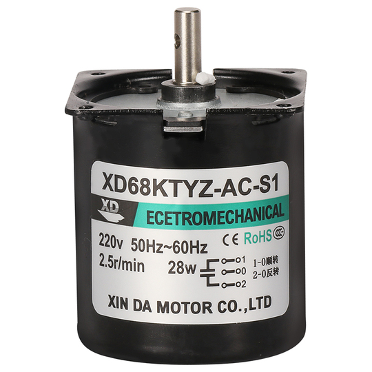 Moteur Synchrone 68KTYZ 220V 28W - Moteur Électrique Basse Vitesse à Couple Élevé CW/CCW Pour Projets Bricolage
