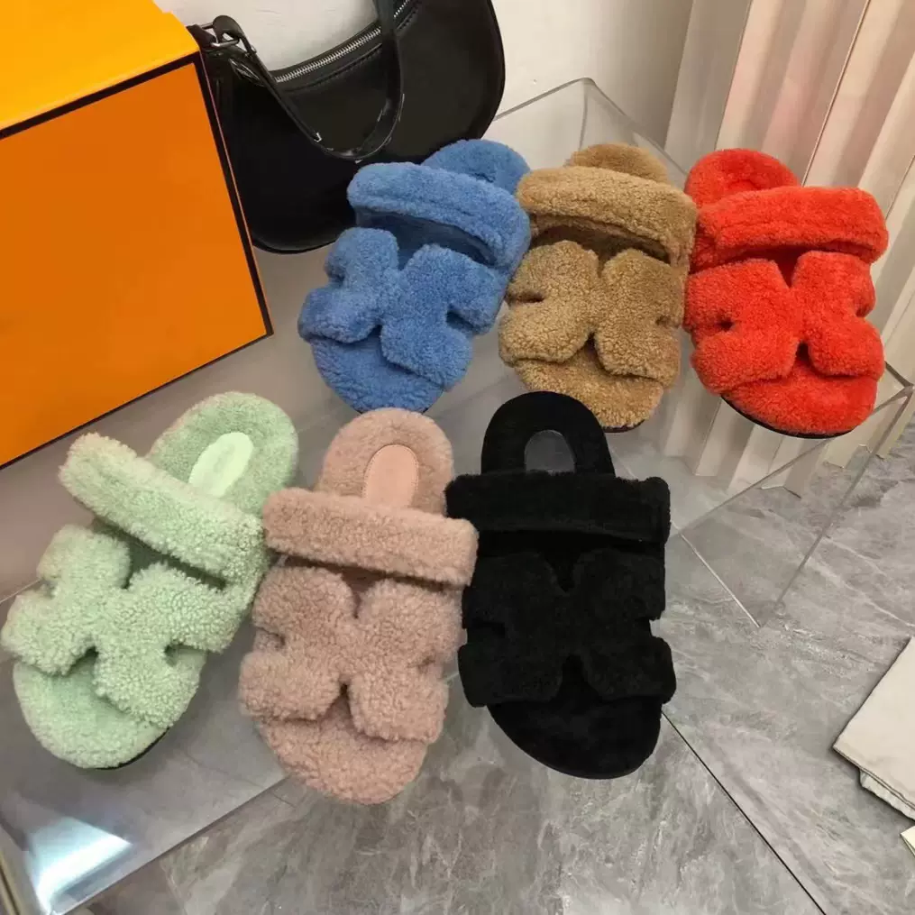 Lv Fur Slides Taobao