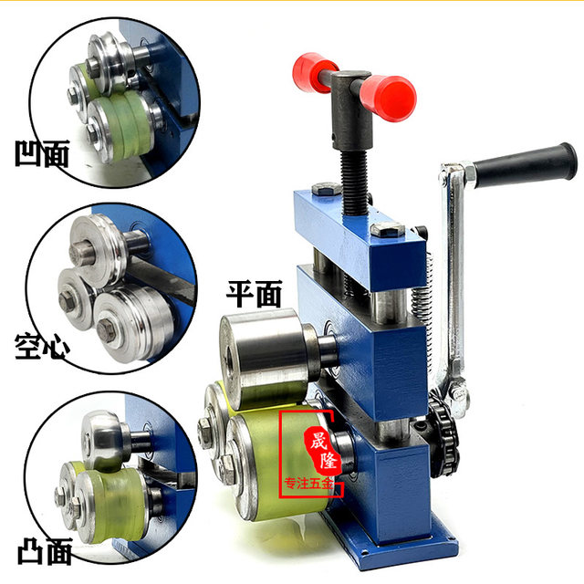 Gold and silver rings, bracelets, rounding machine, silver bending ...