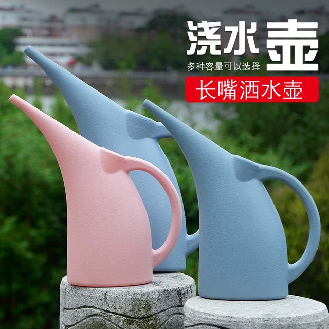 Plastic kettle Plastic long mouth sprinkle water kettle special artifacts Household large -capacity watershed pot spray kettle pots
