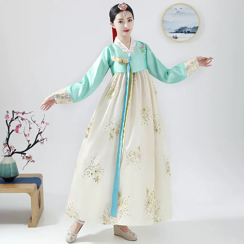 人気新品 Q韓服 朝鮮服 装宫廷伝統古着 - スカート