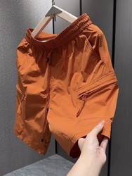 Summer large pocket workwear wind-drying shorts for men
