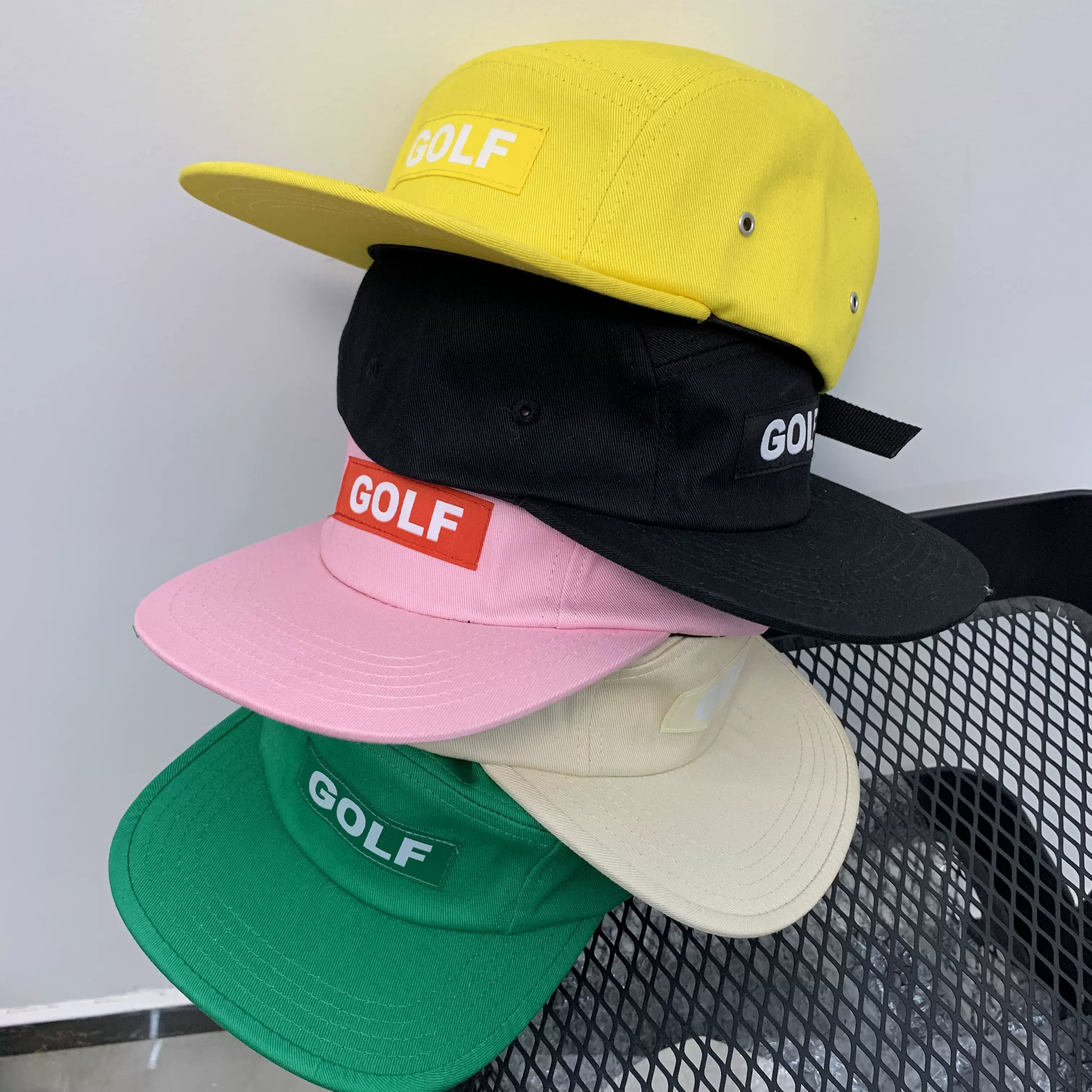 GOLF WANG IGOR Tyler The 17F/W SOLID GOLF CAMP 基础板帽瓜皮-Taobao