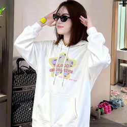 Early Autumn Vibe Outfit: Women's Hooded Sweatshirt, 2025 New Design, Stylish Printed Versatile Long-Sleeve Top, Trendy