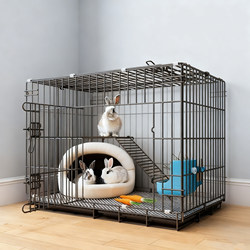 Rabbit Cage for Indoor Use, Special Large Cage for Raising Rabbits, Guinea Pigs, Pet Rabbit Nest, Rabbit Cage with Automatic Feces Cleaning
