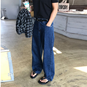 
MRDONG Korean men's clothing purchasing agency retro style classic washed four-color designer wide-leg straight-leg jeans