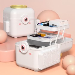 Cartoon Medicine Box for Personal Use, Home Use, Meituan Dormitory Partitioned Small Medicine Cabinet, Family Medicine Box Storage Drawer