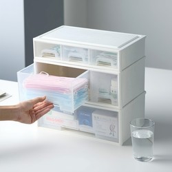 Hospital Convenience Service Box, Household Desktop Medicine Storage Box, Transparent Medicine Box, Small Medicine Cabinet, Medical Care Box with Compartments