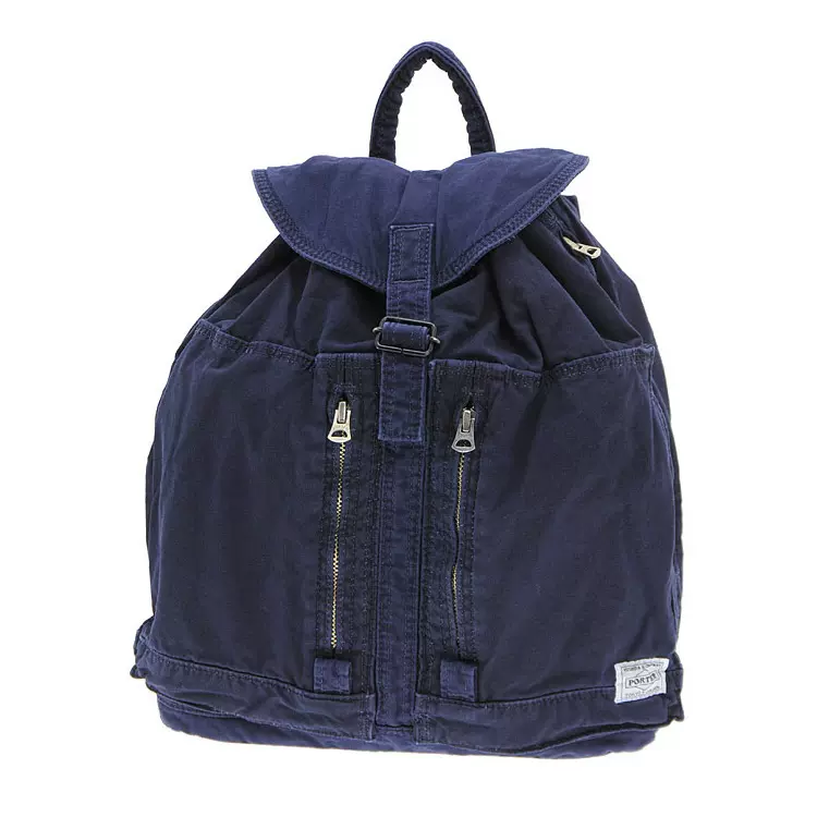 PORTER DEEP BLUE RUCKSACK 蓝染帆布男女双肩背包630-06467-Taobao