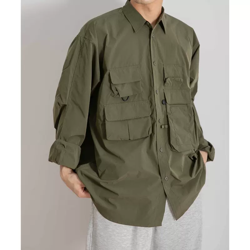 DAIWA PIER39 TECH ANGLERS SHIRTS 机能口袋长袖衬衫BE-85021W-Taobao