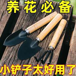 Gardening Three-Piece Set: Small Shovel for Potted Plants, Garden Trowel, Indoor Flower Potting Soil Loosening Tool for Planting Flowers and Vegetables