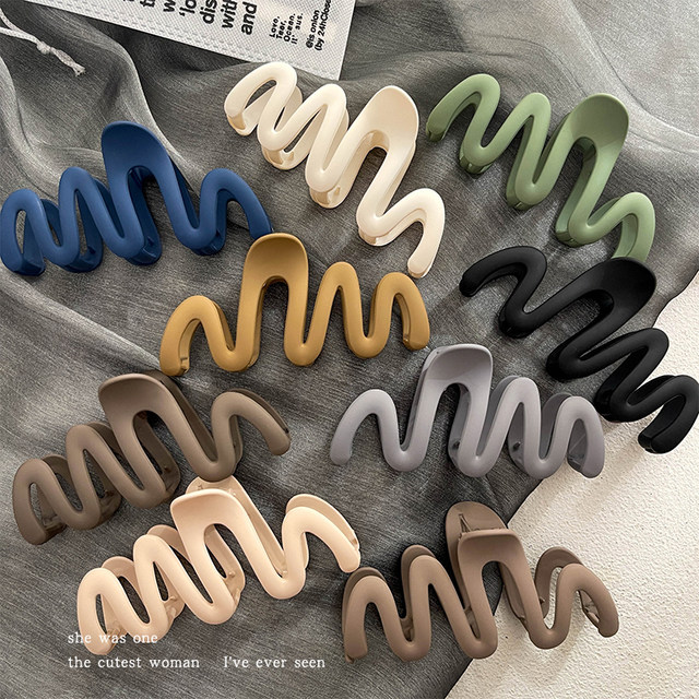 Extra large wavy clip female head plate hair shark clip hair volume multi-hair card high-quality hair clip headgear