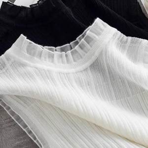 Mesh half-high neck knitted suspender vest for women with inner bottom shirt sleeveless short top lace sweater
